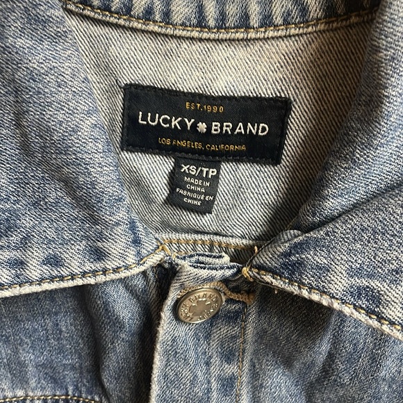 Lucky 🍀 brand Tomboy Trucker denim jacket, size XS, Color: Jacinto River - Picture 8 of 14